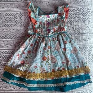 Wild Flowers Whimsical Dress Sz 5/6